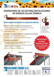 disipadores de calor para instalaciones de energía solar térmica
