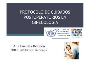 protocolo de cuidados postoperatorios en ginecología