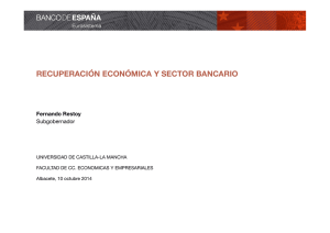 Sector bancario y recuperacion economica