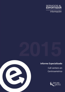 Informe Especializado Call centers en Centroamérica
