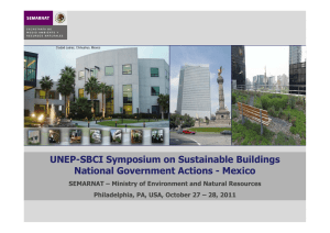 UNEP-SBCI Symposium on Sustainable Buildings National