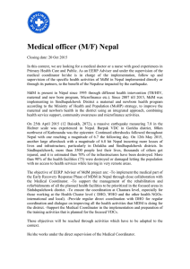 Medical officer (M/F) Nepal
