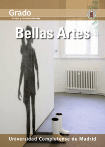 Díptico de la titulación - Facultad de Bellas Artes