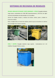 sistemas de recogida de residuos - Línea Verde Ayuntamiento de