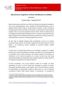 Elecciones en Argentina: el futuro del Mercosur en