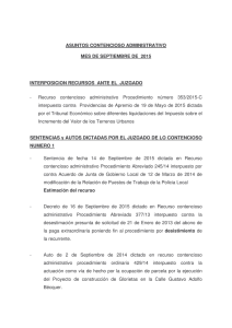 Resoluciones Judiciales Septiembre 2015