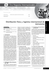 IX Distribución física y logística internacional de mercancías