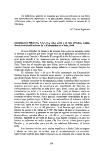 Encarnación MEDINA ARJONA (ed.), Zola y el caso Dreyfus