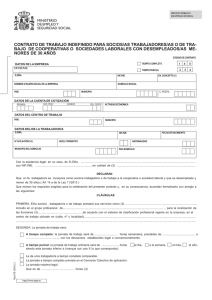 Contrato de trabajo indefinido para socios trabajadores o de trabajo