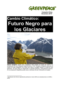 Futuro Negro para los Glaciares