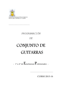 Conjunto de guitarras - Conservatorio Profesional de Música de