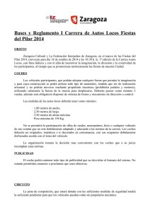 Bases y Reglamento I Carrera de Autos Locos Fiestas del Pilar 2014