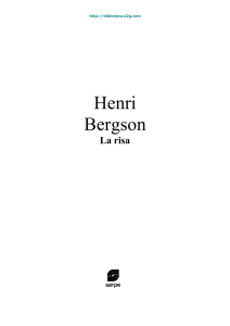 Henri Bergson - CIIE-R10