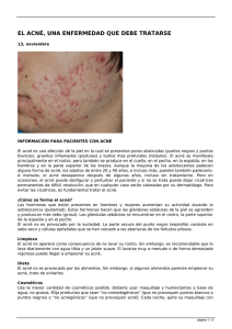 el acné, una enfermedad que debe tratarse