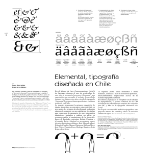 Elemental, tipografía diseñada en Chile