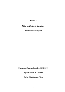 Libro de Estilo - Universitat Pompeu Fabra