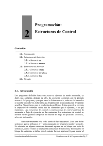 Programación: Estructuras de Control