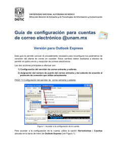 Guía de configuración para cuentas de correo electrónico @unam.mx