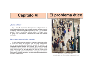 Capítulo VI El problema ético - Dirección General de Cultura y