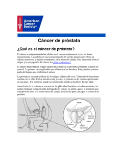 Cáncer de próstata - American Cancer Society