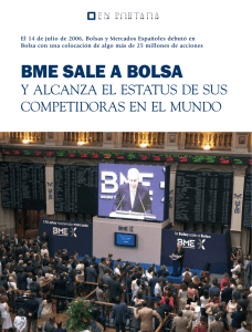 bme sale a bolsa - BME: Bolsas y Mercados Españoles