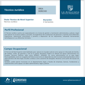 Técnico juridico - Instituto Profesional La Araucana