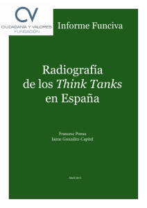Radiografía de los Think Tanks en España