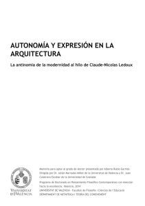 autonomía y expresión en la arquitectura - Roderic