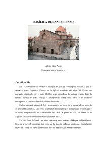 Basílica de San Lorenzo - Universitat de València