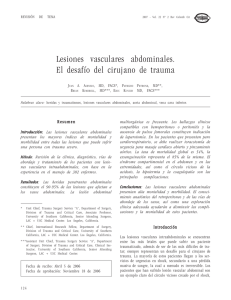 Lesiones vasculares abdominales. El desafío del cirujano de trauma