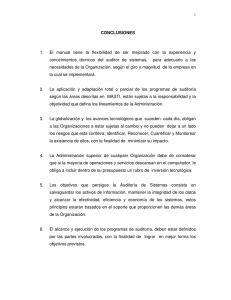 CONCLUSIONES 1. El manual tiene la flexibilidad de ser mejorado