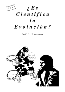 ¿Es Científica la Evolución?