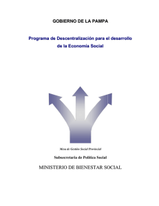 Desarrollo de la Economía Social - Gobierno de la Provincia de La