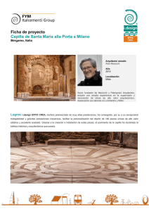 Proyecto Capilla de Santa Maria alla Porta (Milán) - Aldo