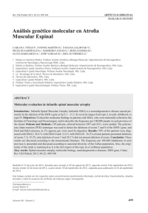 Análisis genético molecular en Atrofia Muscular Espinal