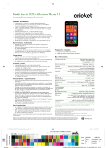 Nokia Lumia 1320 ñ Windows Phone 8.1