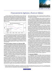 Financiamiento Agrícola y Rural en México