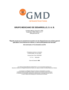 Grupo Mexicano de Desarrollo, SAB, y subsidiarias