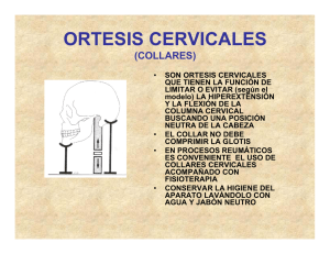 ORTESIS CERVICALES