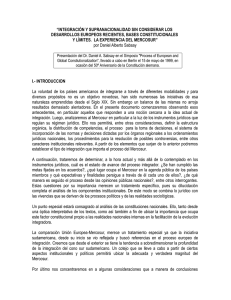 integración y supranacionalidad sin considerar los