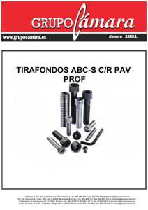 TIRAFONDOS ABC-S C/R PAV PROF