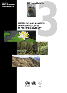 3assessment, conservation and sustainable use of forest biodiversity
