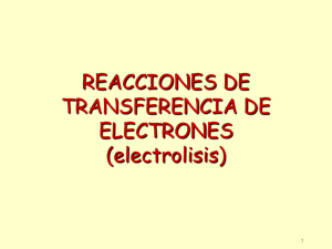 REACCIONES DE TRANSFERENCIA DE ELECTRONES