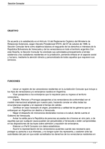 Sección Consular - Embajada de Venezuela en Argentina