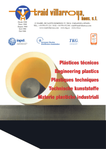 Plásticos técnicos Engineering plastics Plastiques techniques