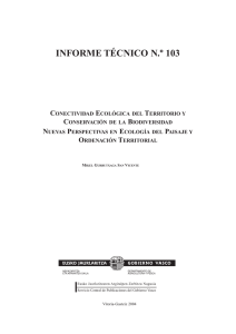 Informe Técnico N. º 103 Conectividad ecológica del