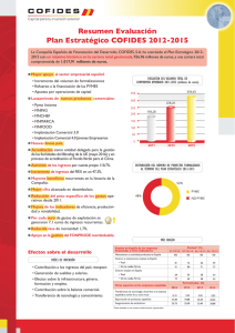 Resumen Evaluación Plan Estratégico COFIDES 2012-2015