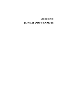 JURISDICCIÓN 25 JEFATURA DE GABINETE DE MINISTROS