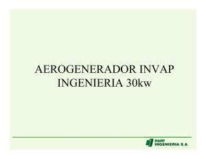 AEROGENERADOR INVAP INGENIERIA 30kw