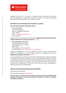 Santander Consumer E.F.C., S.A. pone a su disposición toda la